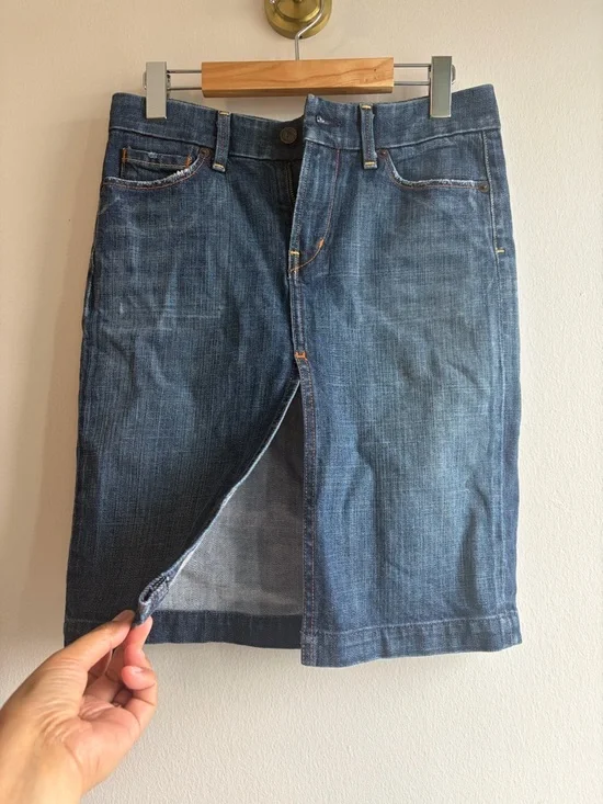 Citizens Of Humanity Blue Denim Jeans with Orange Stitching - Picture 3 of 10